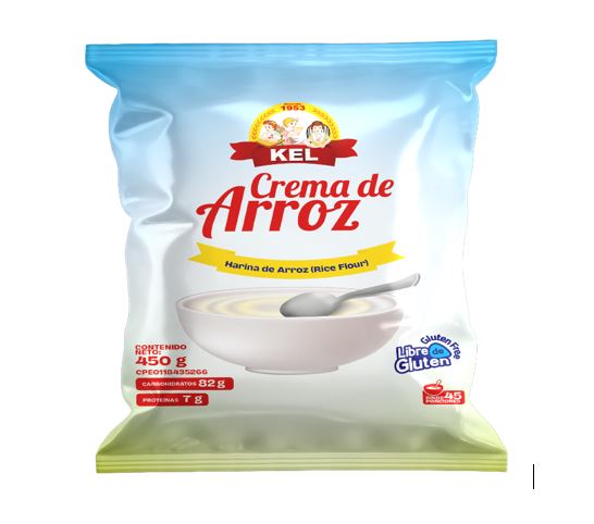 CREMA DE ARROZ KEL 450GR SIN GLUTEN