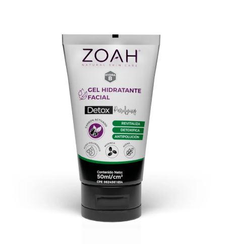 GEL FACIAL ZOAH 50ML HIDRAT/DETOX PURIFYNG