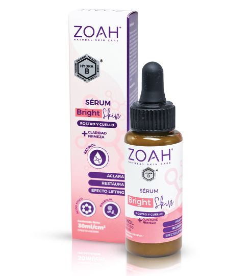 SERUM FACIAL ZOAH 30ML ACLARANTE BRIGHT SKIN