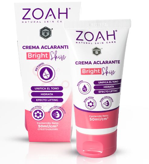 CREMA DE DIA ZOAH 50ML ACLARANTE BRIGHT SKIN