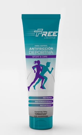 CREMA CORPORAL FREE 120ML DEPORTIVA ANTIFRICCIÓN