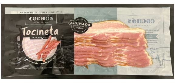 TOCINETA AHUMADA CHOCON 200GR REBANADA 