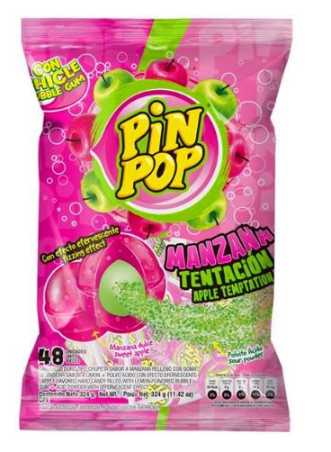 CHUPETA PIN POP 24UND MANZANA TENTA GIGANTE