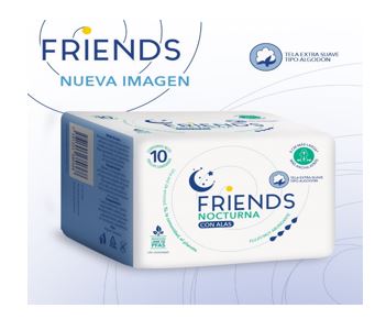 TOALLA SANT FRIENDS 10UND NOCTURNA CON ALAS