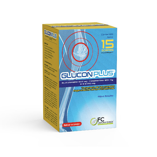 GLUCONPLUS 6G X 15SOBRES GLUCOSAMINA CONDRO FC PHARMA