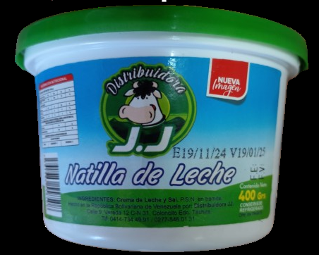 NATILLA DE LECHE J.J 400GR