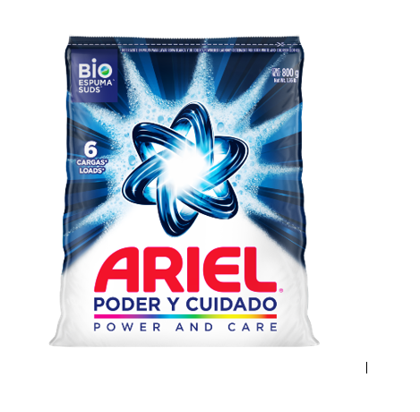 DETERGENTE ARIEL 800GR BIO ESPUMA