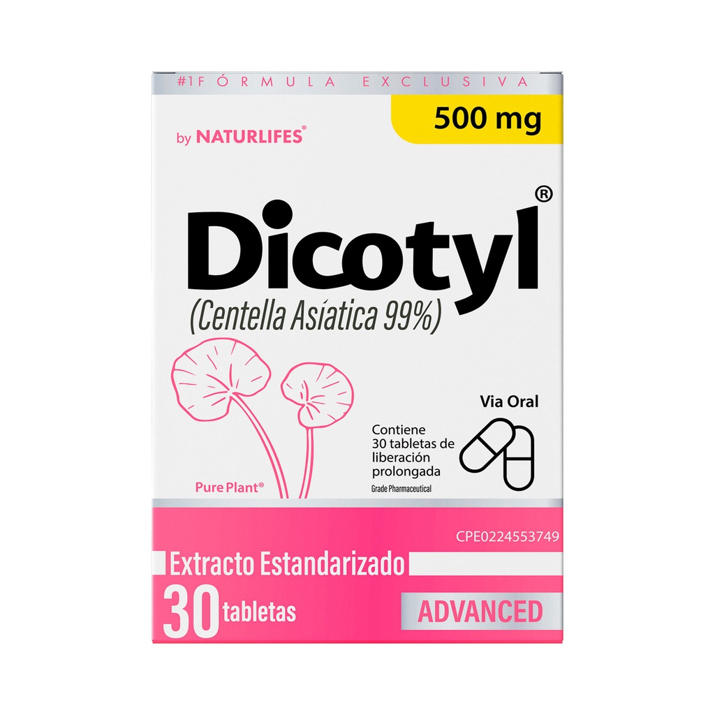 DICOTYL 500MG X 30TABL CENTELLA ASIATICA NATURLIFES