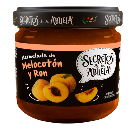 MERMELADA SECRETOS DE LA ABUELA 250GR MELOCOTON Y RON