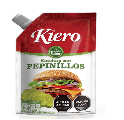 SALSA DE TOMATE KIERO 200GR C/PEPINILLO