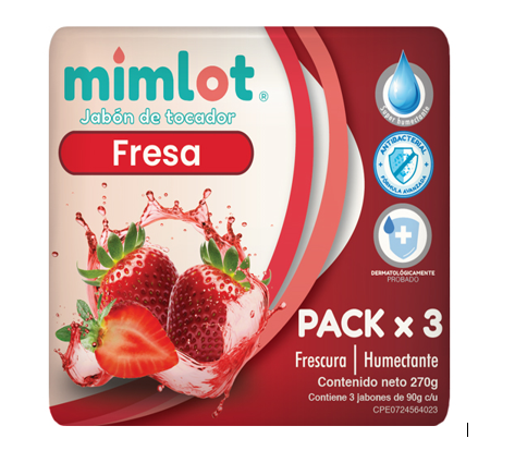 JABON MIMLOT 270GR FRESA TRIPACK