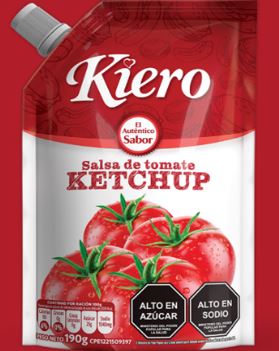 SALSA DE TOMATE KIERO 190GR KETCHUP DOYPACK