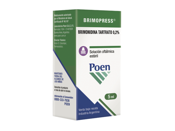 BRIMOPRESS 0,2% X 5ML SOL OFT POEN