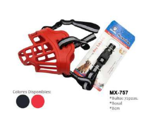 BOZAL P/MASCOTAS MAXCOTAS 9CM C/SURTIDOS 
