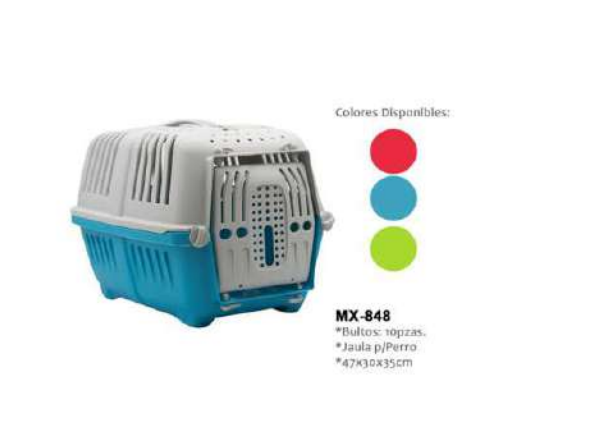 JAULA MAXCOTAS P/PERRO 47X30X35CM MX-848
