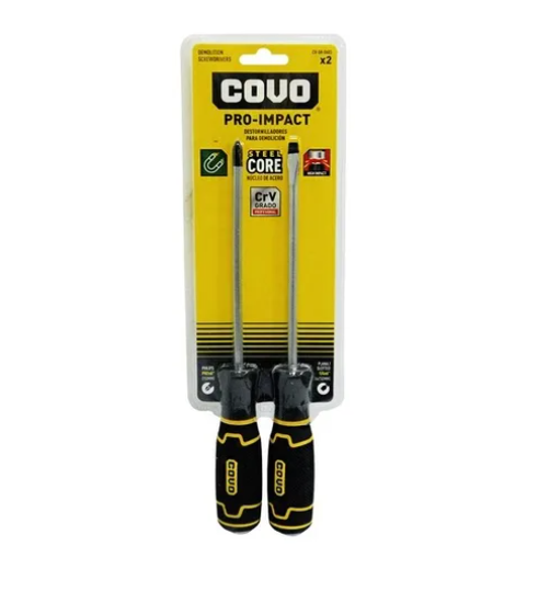 JUEGO DESTORNILLADOR COVO 2 UND 1/4X4 