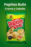 PAPAS BULLS SNACKS 100GR CREMA Y CEBOLLA