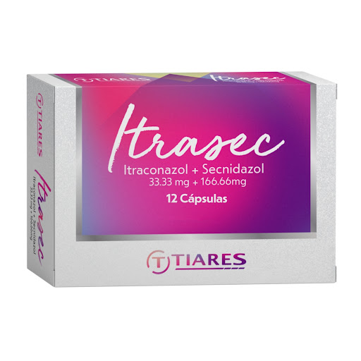 ITRASEC 33,33MG 166,66MG X 12CAPS ITRACONAZOL SECN TIARES