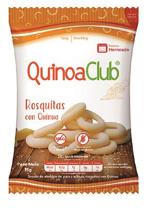 SNACK QUINOA CLUB 6X15GR ROSQUITAS NATURAL