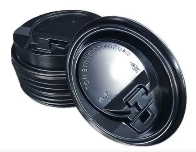 TAPA VASO DE PAPEL 6 ONZA 25UND NEGRA