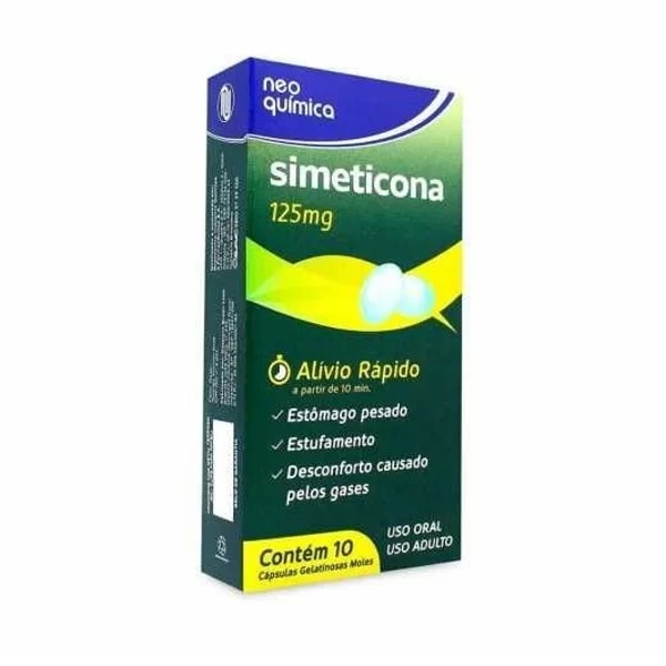 SIMETICONA 125MG X 10CAPS NEO QUIMICA
