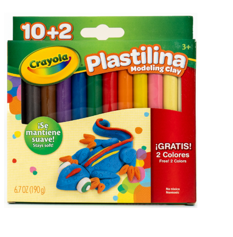 PLASTILINA CRAYOLA 12UND MOLDEABLE