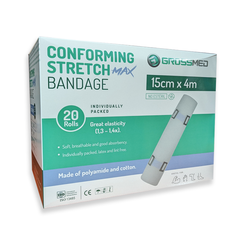 VENDA ELASTICA MAX 15CM X 4M X 1UND BLANCA GROSSMED