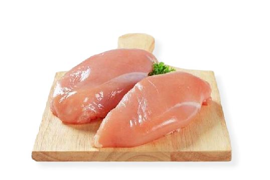 PECHUGA CON HUESO Y SIN PIEL X KG.