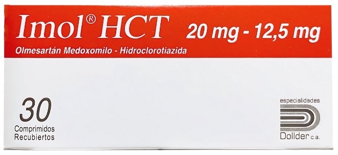 IMOL HCT 20MG 12,5MG X 30COMP OLMESARTAN DOLLDER