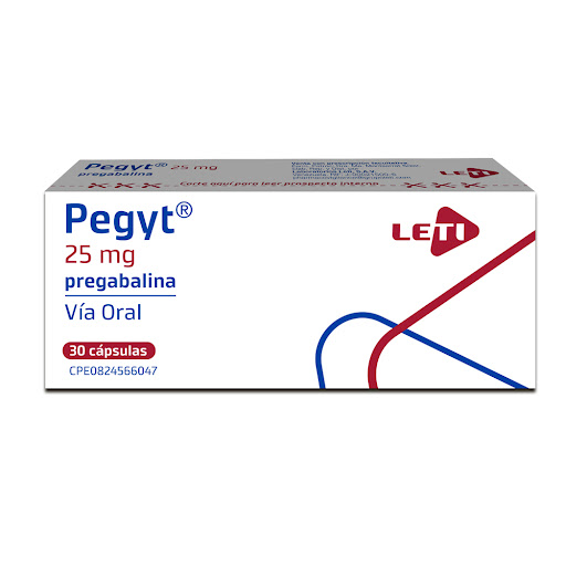 PEGYT 25MG X 30CAPS PREGABALINA LETI