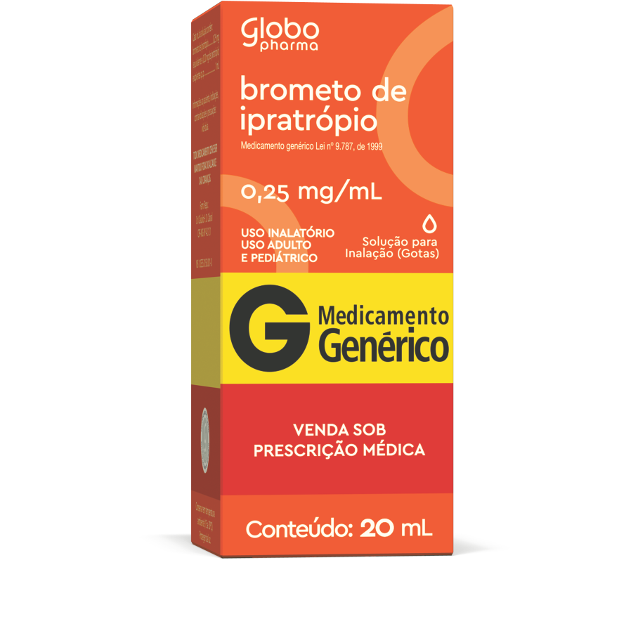 BROMETO DE IPATROPIO 0,25MG X 20ML GLOBO PHARMA