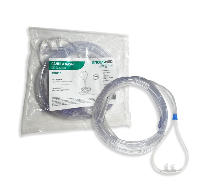 CANULA NASAL DE OXIGENO AD X 1UNID T BIGOTE GROSSMED