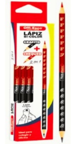 LAPIZ BICOLOR OFFI-ESCO X UND CHEQUEO