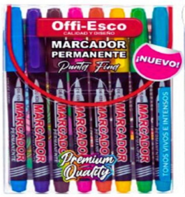 MARCADOR PERM OFFI-ESCO 8UND PTA FINA