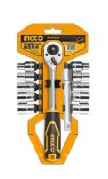 LLAVES DE DADOS INGCO 12PZ 3/8” CON DADOS