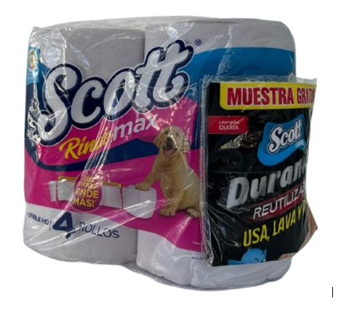 COMBO SCOTT PAPEL RINDEMAX + TOALLÍN DURAMAX