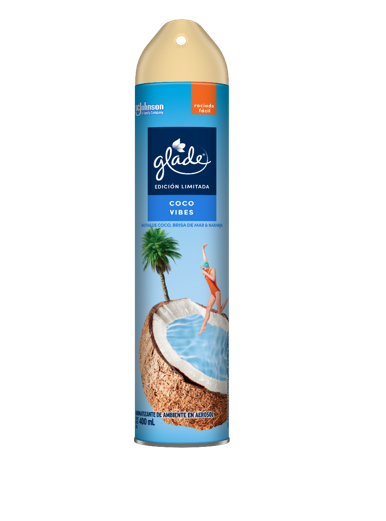 AMBIENTADOR GLADE 400ML COCO VIBE 