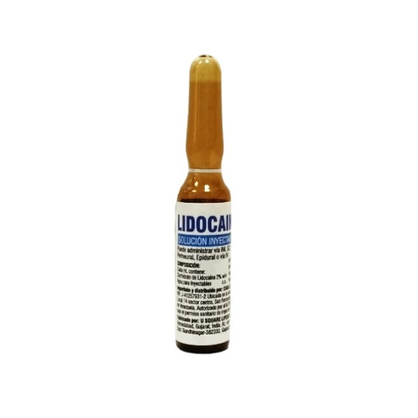 LIDOCAINA 2% X 1AMP 2ML INY IM IV GLOBAL MEDIC