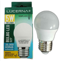 BOMBILLO LUCERNA 5W 3K LED E27 MULTIUSOS