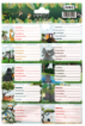 STICKERS IDENTIFICADORES DISCAYCA ANIMALES