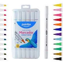 MARCADORES POINTER 12UND DOBLE PUNTA WC-1917-12