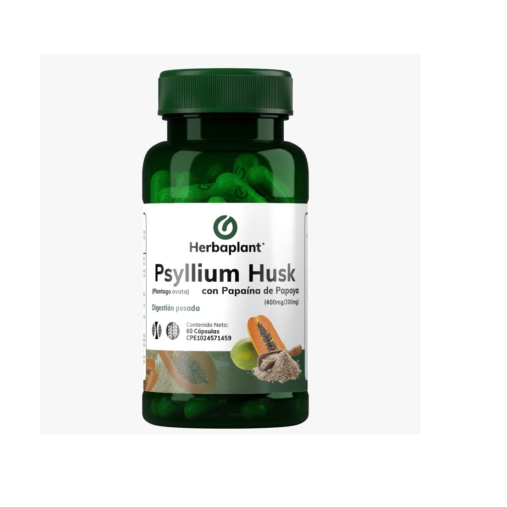 PSYLLIUM HUSK 400MG 200MG X 60CAPS HERBAPLANT