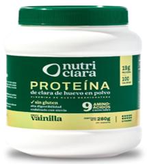PROTEINA DE CLARA DE HUEVO NUTRICLARA 280GR VAINILLA