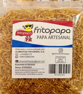 PAPAS FRITAS FRITOPAPA 400GR RALLADAS