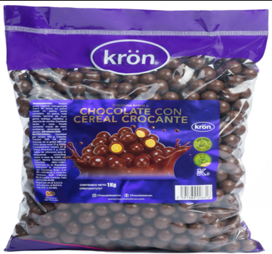 GRAGEAS DE CHOCOLATE C/CEREAL CROCANTE X KG