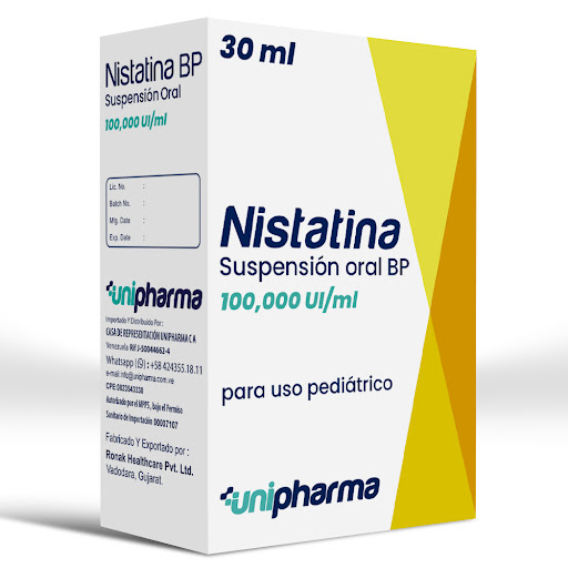 NISTATINA PED 100000UI X 30ML SUSP ORAL UNIPHARMA