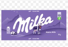 CHOCOLATE MILKA 90GR ALPINE MILK