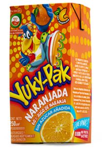 JUGO YUKYPAK 250ML NARANJADA 60%