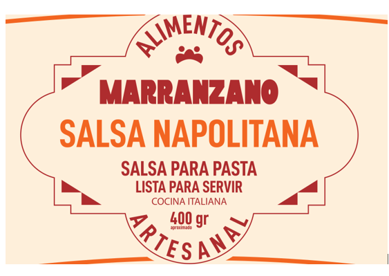 SALSA MARRANZANO 400GR PARA PASTA NAPOLITANA