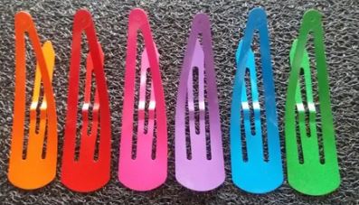 GANCHOS DE CABELLO 12UND COLORES SURTIDOS